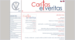 Desktop Screenshot of caritasetveritas.cz