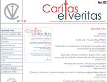 Tablet Screenshot of caritasetveritas.cz